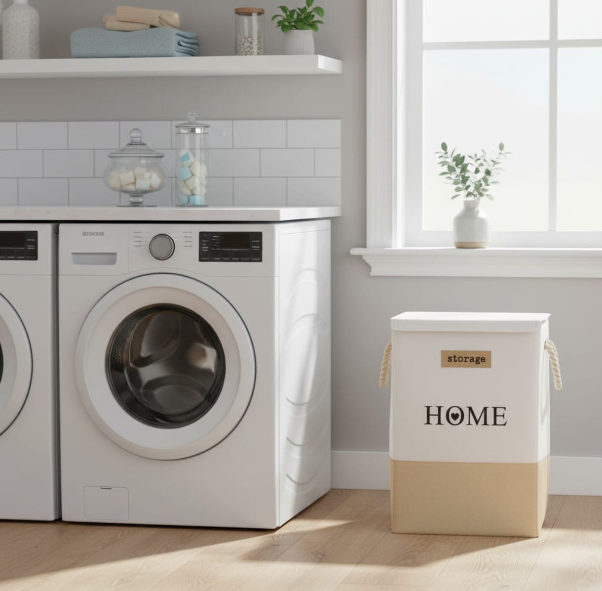 Modern Canvas Storage & Laundry Bin