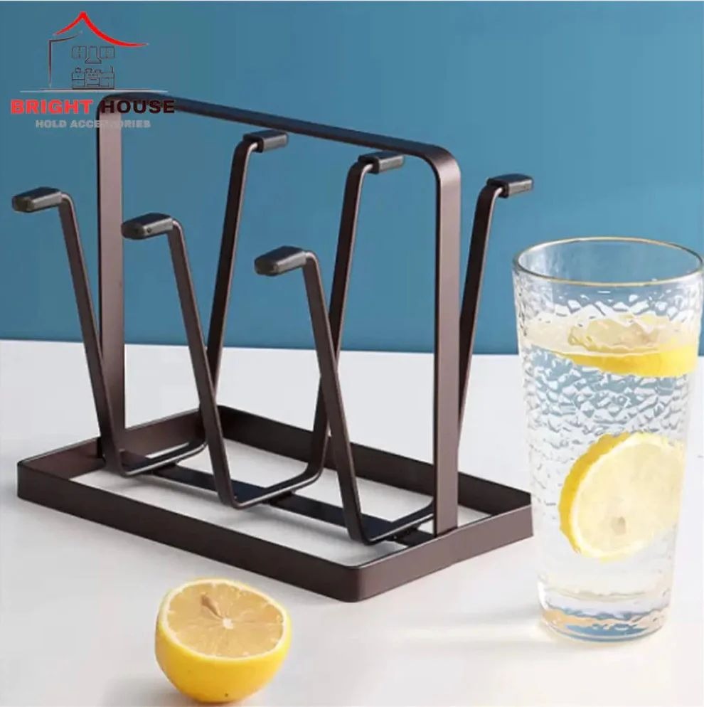 Modern Glass & Mug Drying Rack Stand