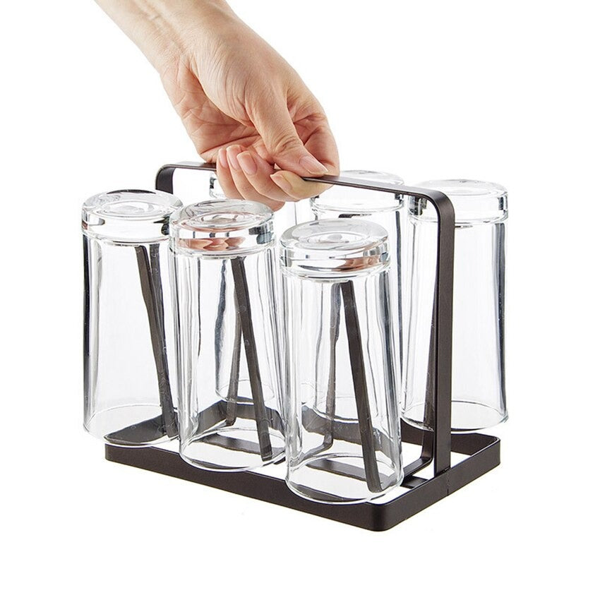 Modern Glass & Mug Drying Rack Stand