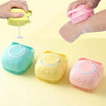 Soft Silicone Bath Body Brush with Soap Dispenser