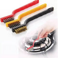 3-Piece Wire Cleaning Brush Set - Stainless Steel, Brass & Nylon Brushes for Deep Cleaning