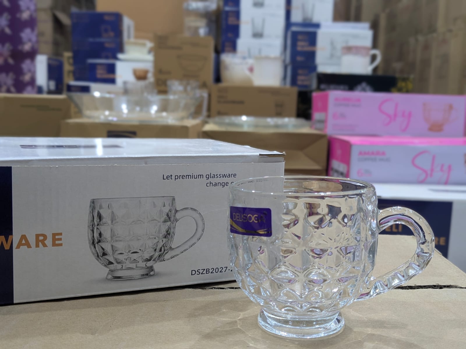 6-Piece Premium Glass Cup Set (210ml)