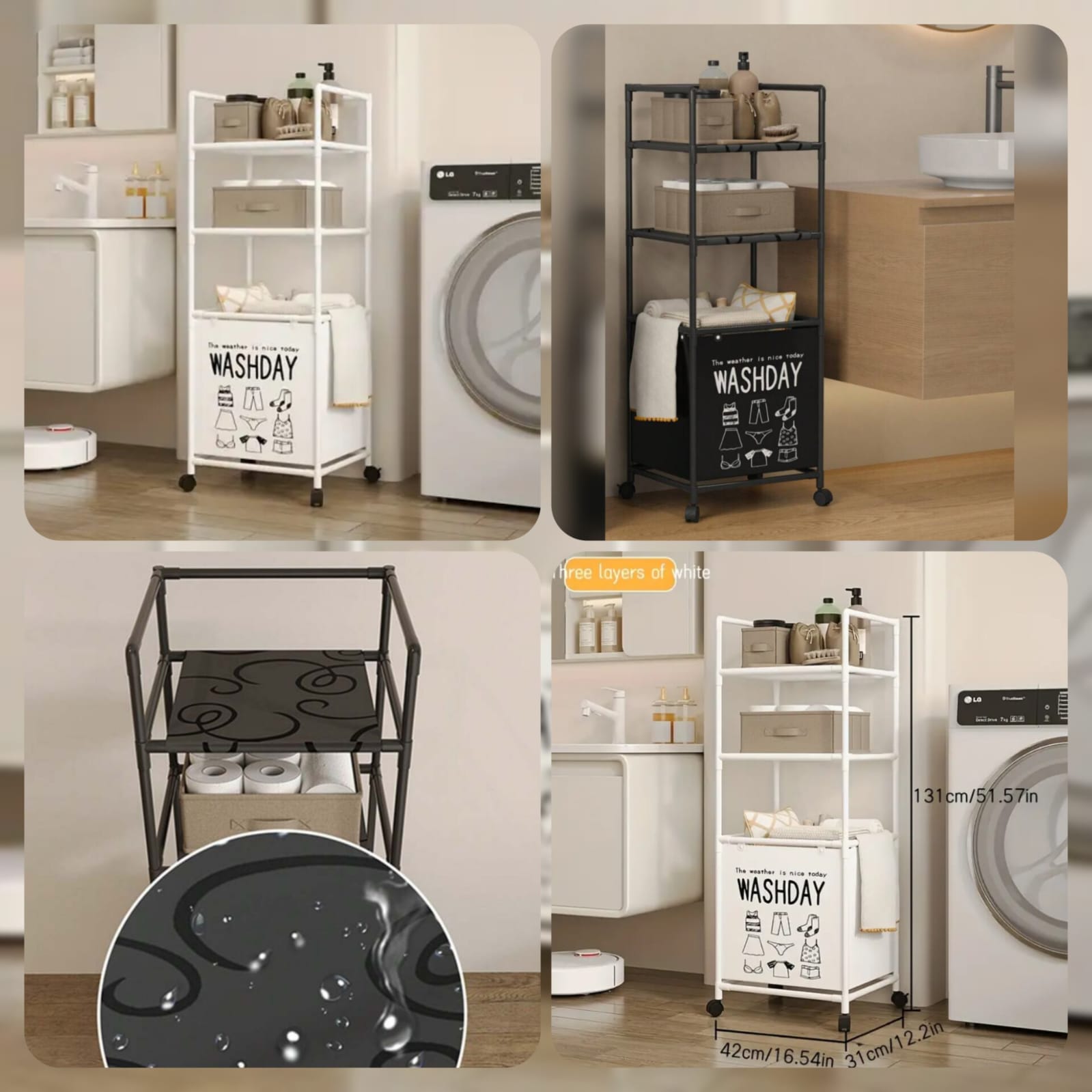 3Layer Laundry Storage