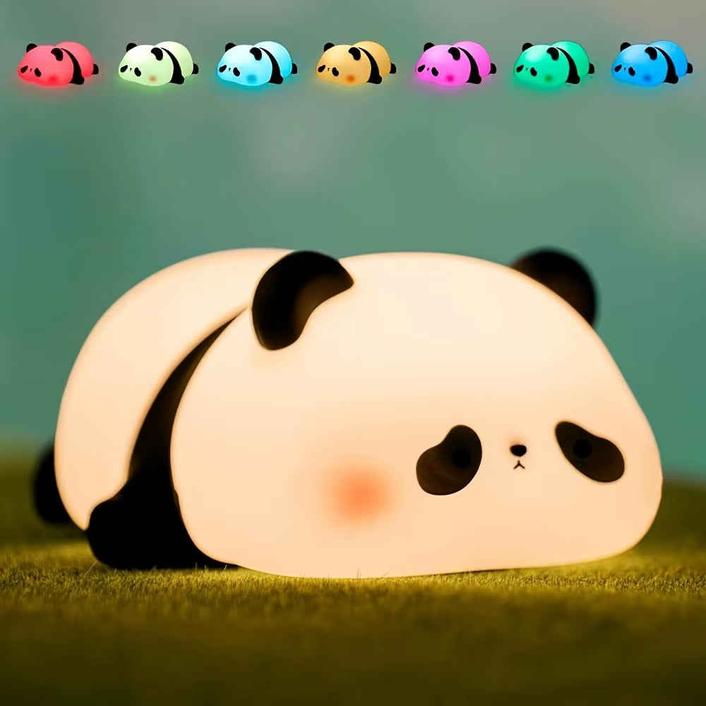 Cute Panda Silicone Touch Night Light