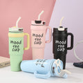 Insulated Travel Tumbler with Straw & Handle900ml