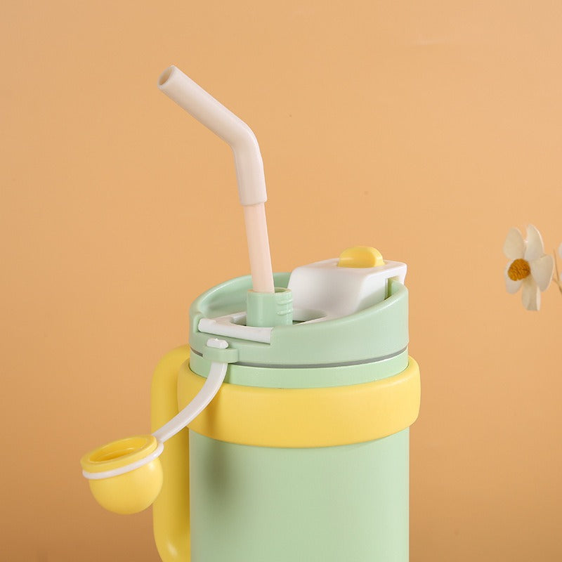 Insulated Travel Tumbler with Straw & Handle900ml