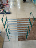 Foldable Stainless Steel Clothes Drying Rack - Portable Heavy Duty Cloth Dryer Stand