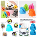 Heat Resistant Silicone Mini Oven Mitts – Anti-Scald Pot Holders (Pair)