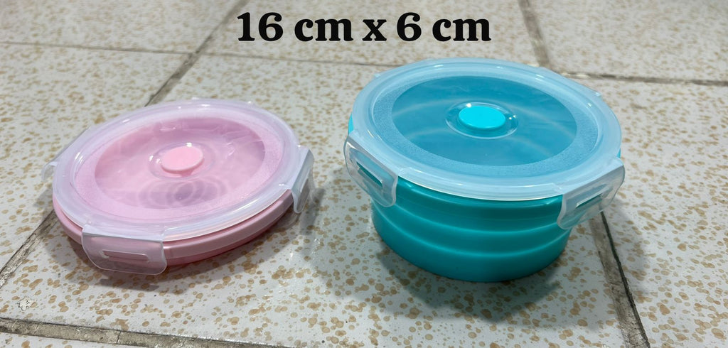 Silicone Collapsible Lunch Box - (12cm & 16cm Sizes)