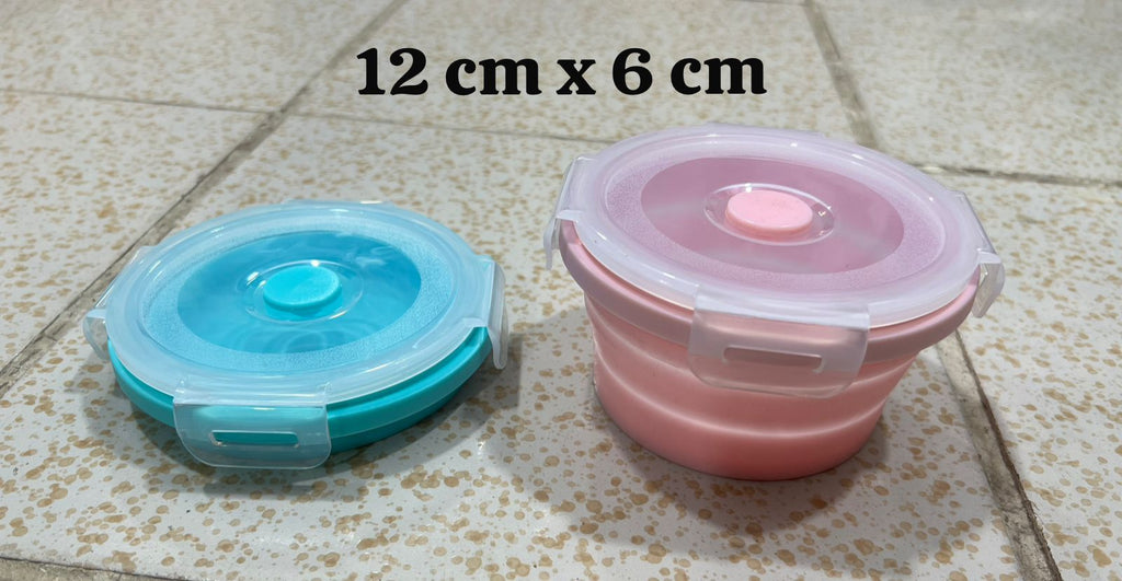 Silicone Collapsible Lunch Box - (12cm & 16cm Sizes)