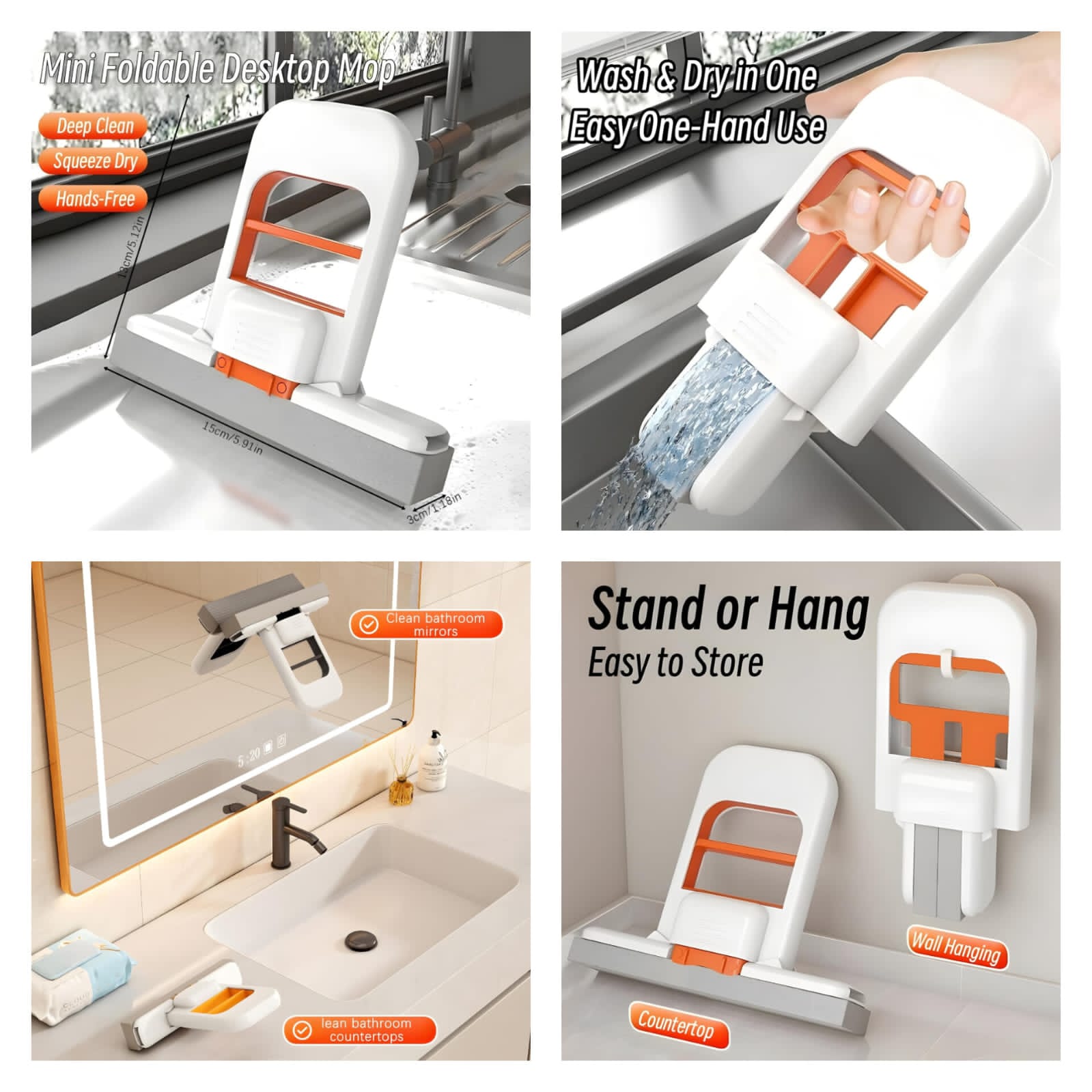 Portable Mini Squeeze Mop