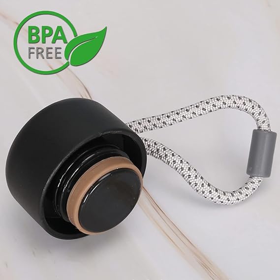 Vacuum Insulated Stainless Steel Sports Bottle - Matte Black
