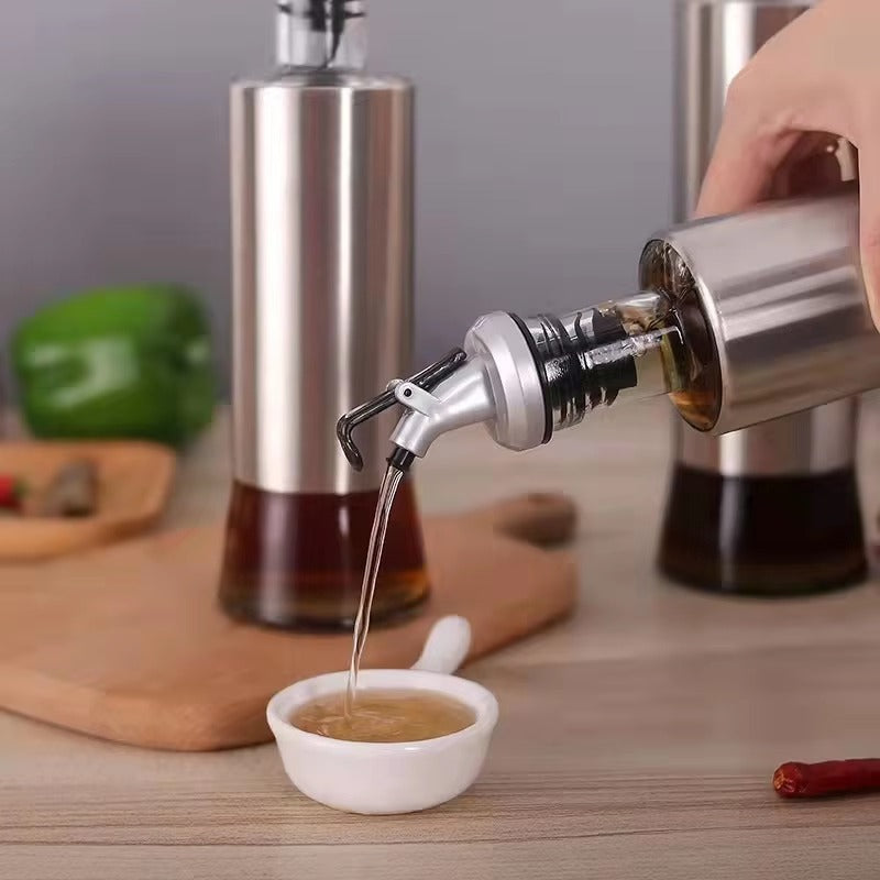 Fancy Stainless Steel Top -Oil/Sauce Bottle Two size 500ml 300ml