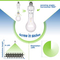 360° Motion Sensor Light Adapter – Automatic Screw-in Socket for Smart Lighting