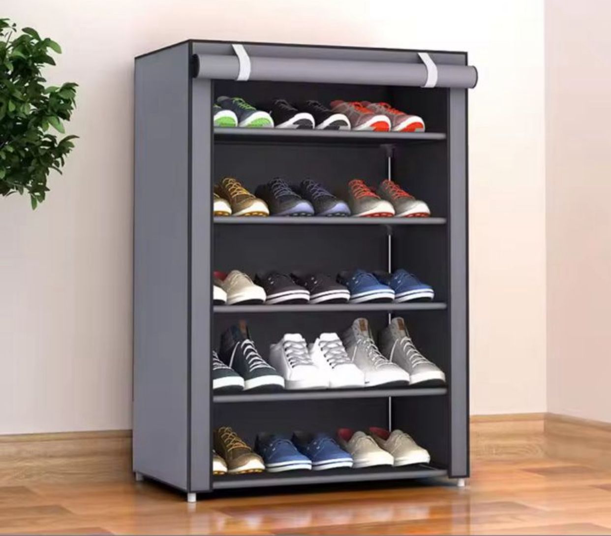 Portable Non-Woven Shoe Rack & Wardrobe Organizer