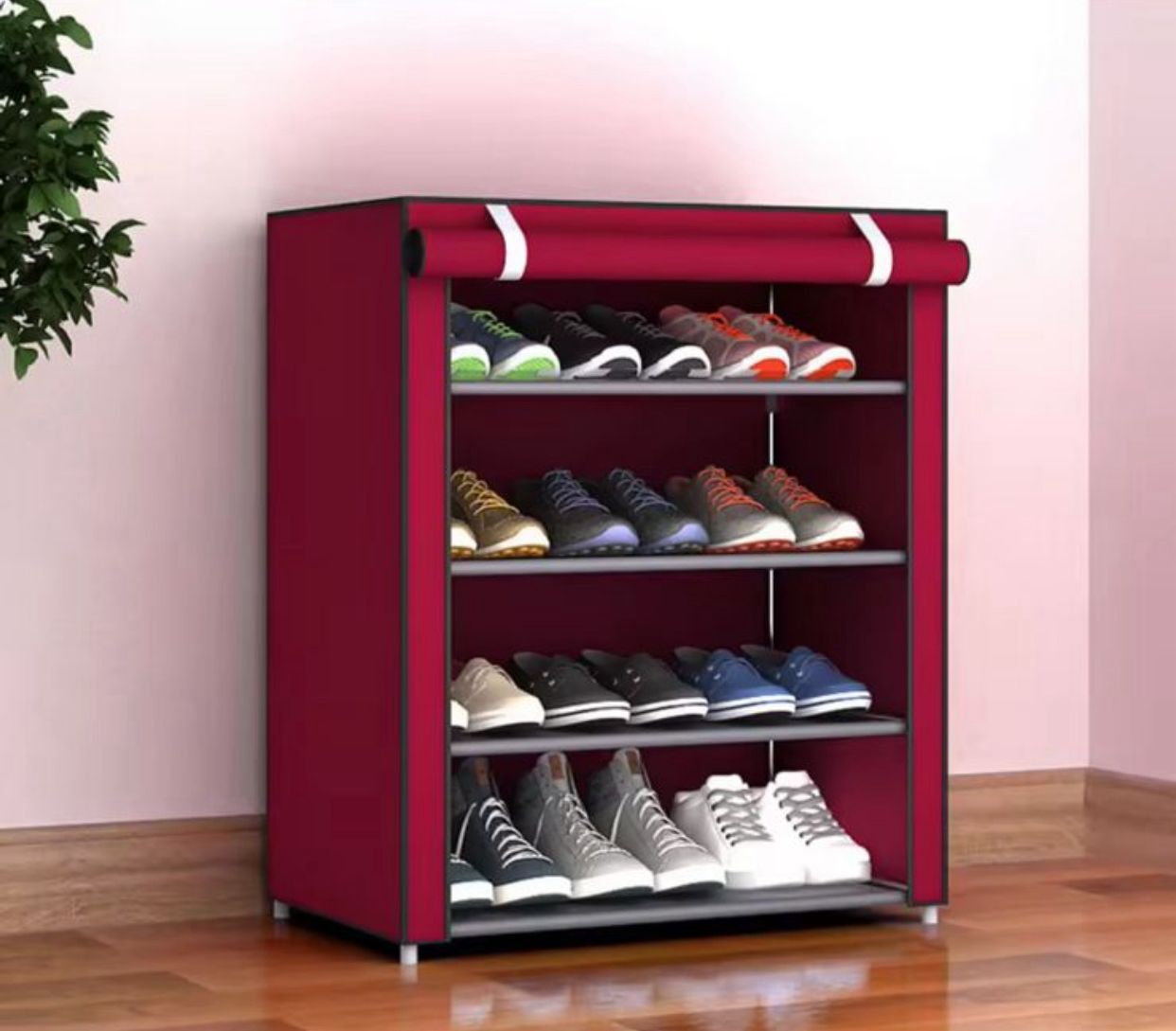 Portable Non-Woven Shoe Rack & Wardrobe Organizer