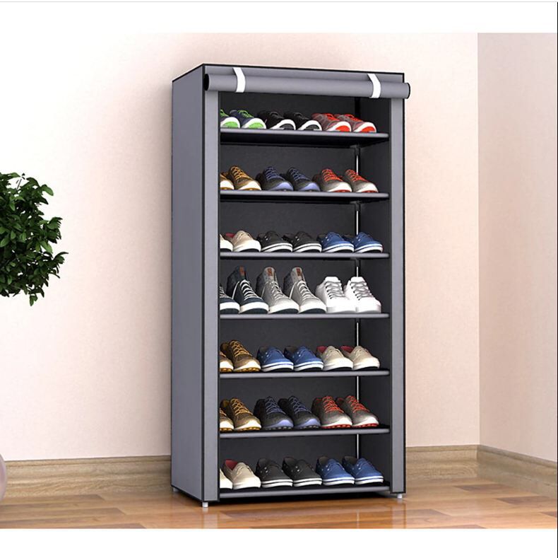 Portable Non-Woven Shoe Rack & Wardrobe Organizer