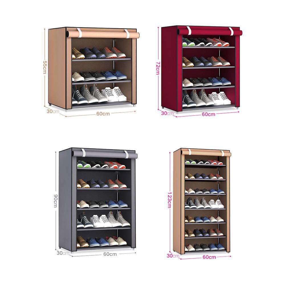 Portable Non-Woven Shoe Rack & Wardrobe Organizer