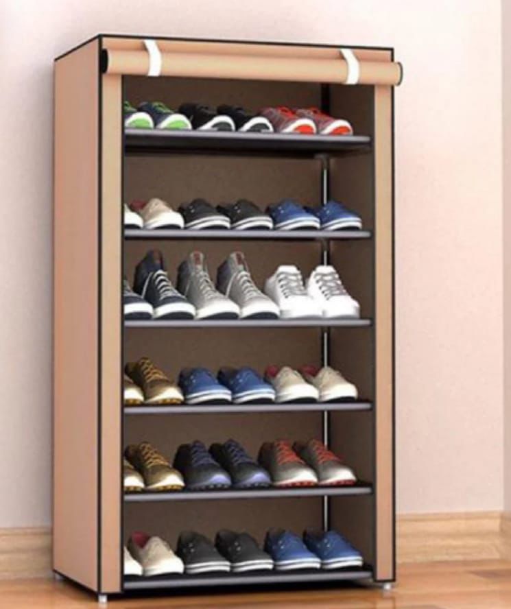 Portable Non-Woven Shoe Rack & Wardrobe Organizer