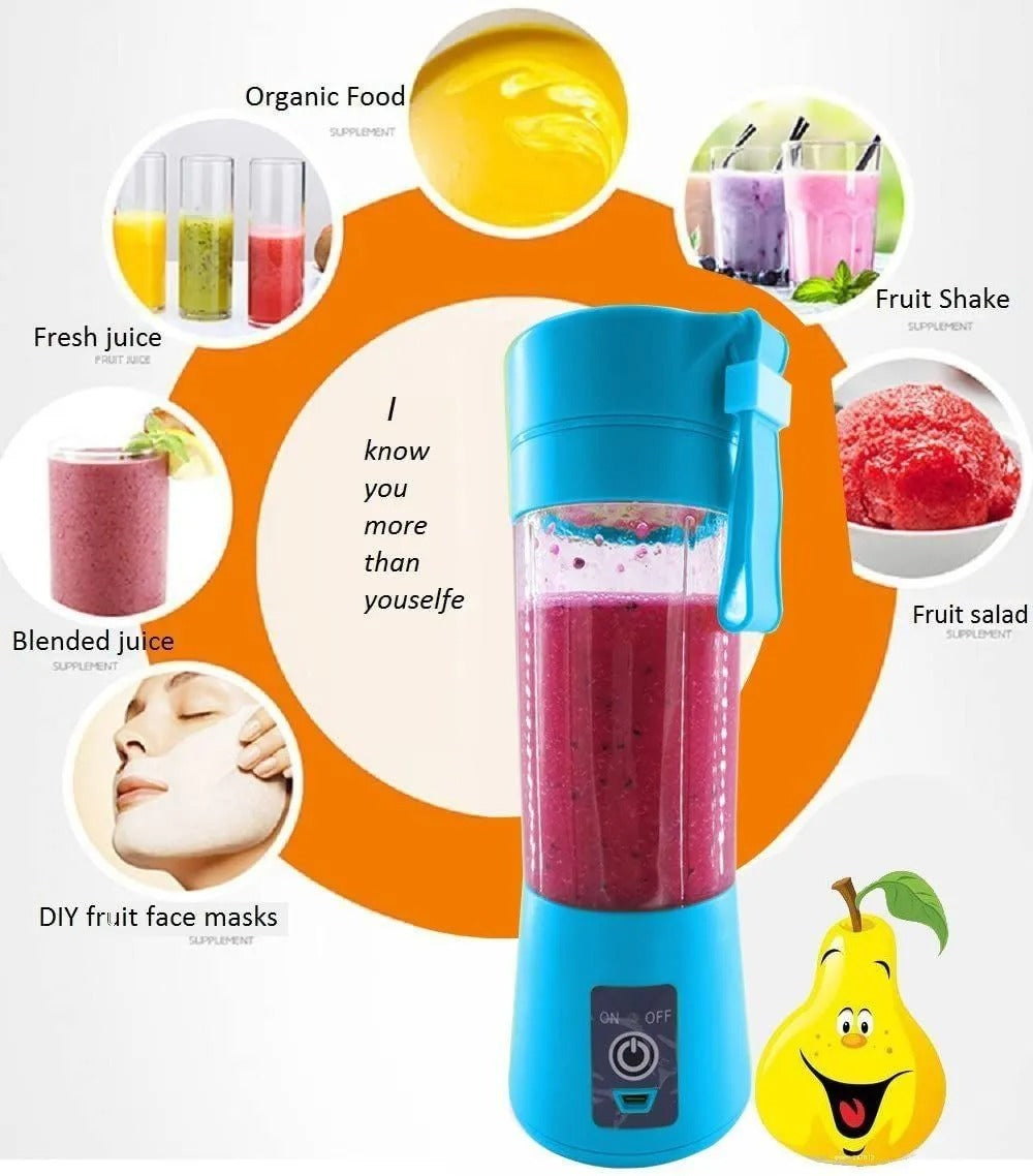 Portable USB Rechargeable Electric Juicer & Smoothie Maker
