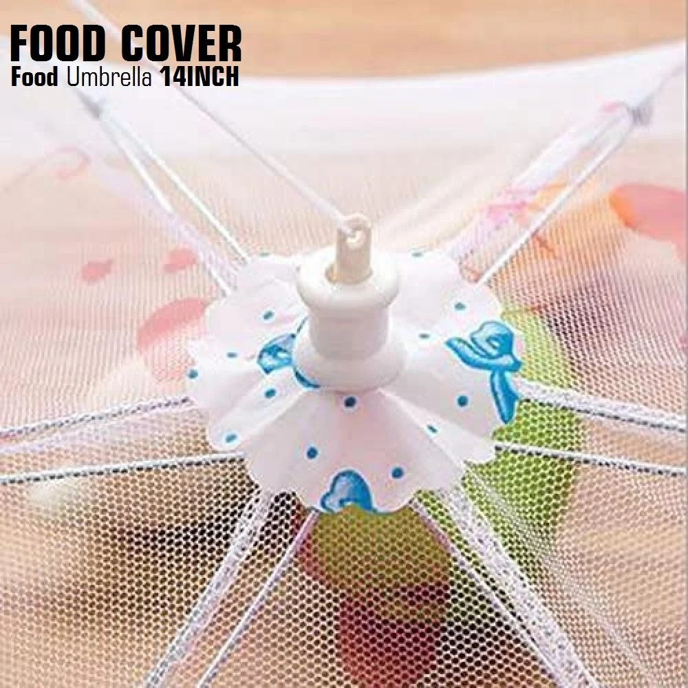 Pop-Up Mesh Food Cover - 14 Inch Foldable Food Umbrella