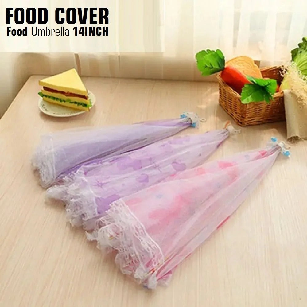 Pop-Up Mesh Food Cover - 14 Inch Foldable Food Umbrella