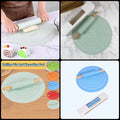 Silicone Kneading Mat & Rolling Pin Set