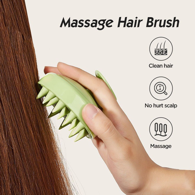 Soft Silicone Scalp Massager & Shampoo Brush