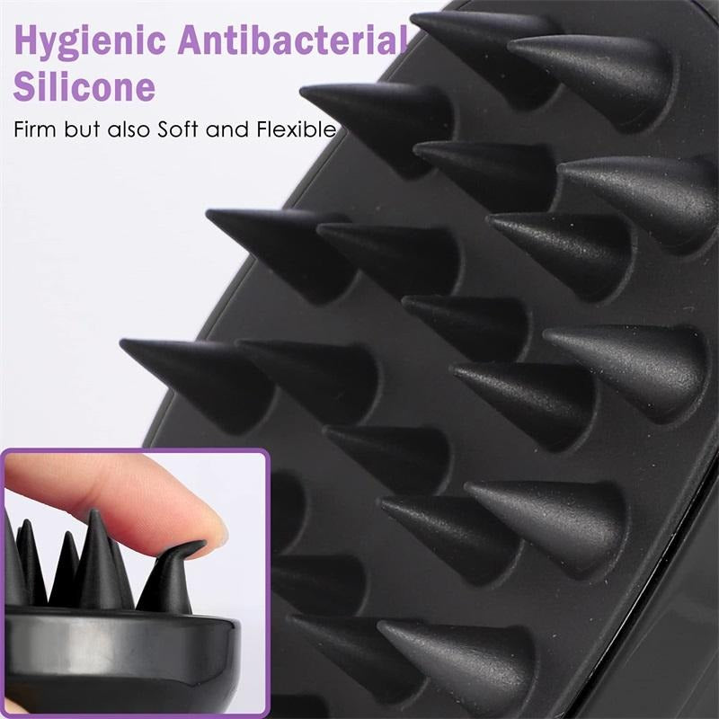 Soft Silicone Scalp Massager & Shampoo Brush