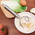 Stainless Steel Danish Dough Whisk – Professional Dutch Style Hand Bread Mixer & Pastry Blender