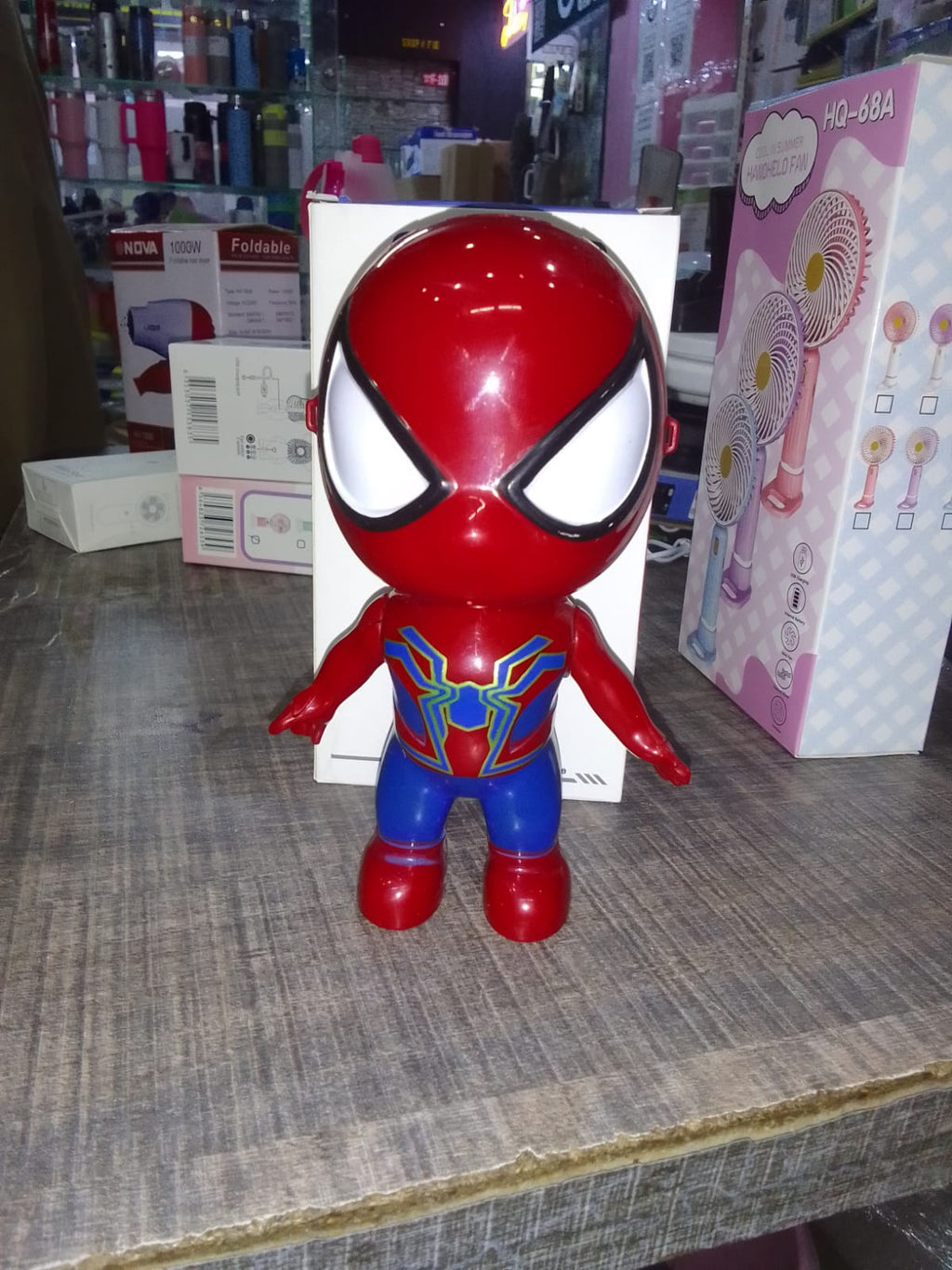 Superhero Spider-Man Edition Mini Portable Fan – Rechargeable Handheld & Desktop Cooling Fan