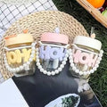 Aesthetic Glass Tumbler with Silicone Grip & Straw
