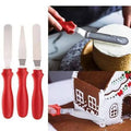 3-Piece Cake Spatula, Baking Tools, Icing Spreader, Kitchen Gadgets, Cake Decorating, Stainless Steel Tools, Pastry Accessories. Set with Ergonomic Handles