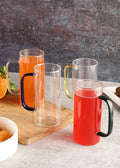 High Quality Crystal Clear Glass Mug- Pack Of 4