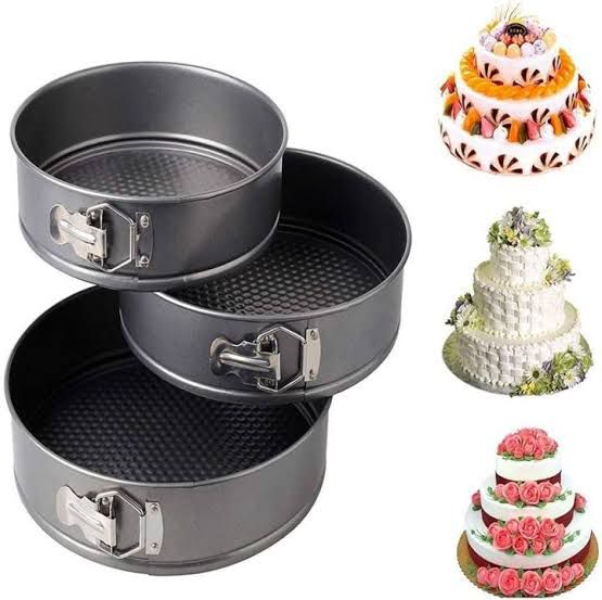 NON STICK CAKE BAKING PAN 3-PCS SET