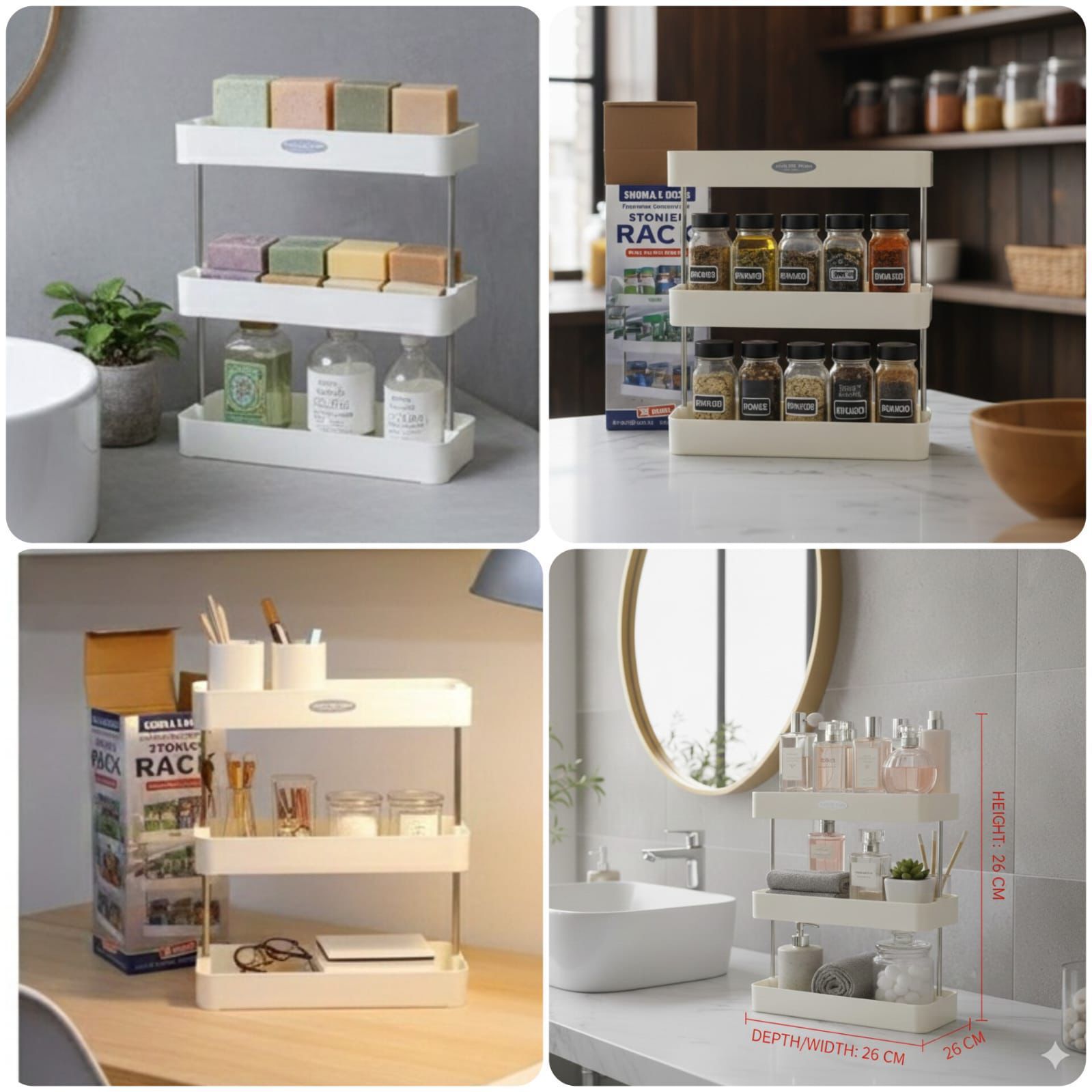 3-Tier Multi-Use Storage Rack