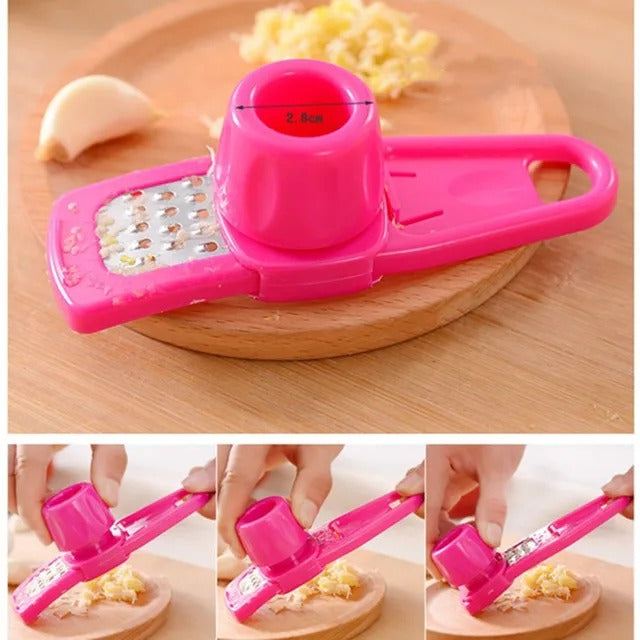 1PC Garlic Crusher Multi Functional Manual Ginger Garlic Grinding Grater Cutter Utensils Garlic Peeler Kitchen Accessories Tools