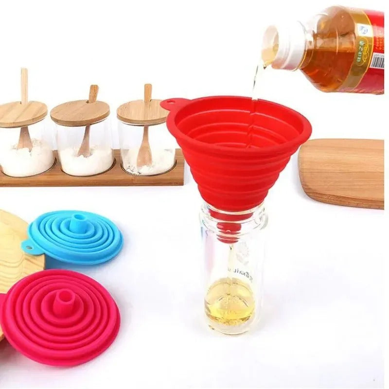 Collapsible Silicone Kitchen Funnel