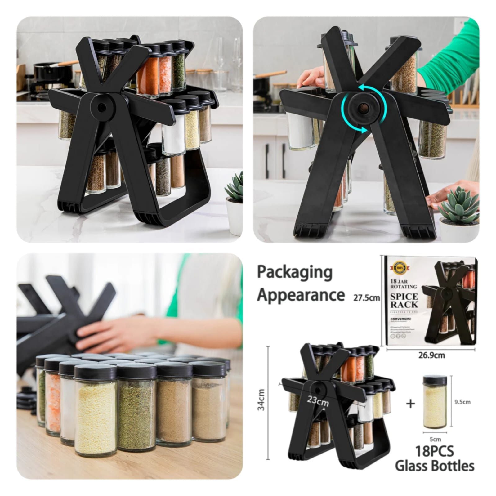 Spice Jar Ferris Wheel 18 pcs