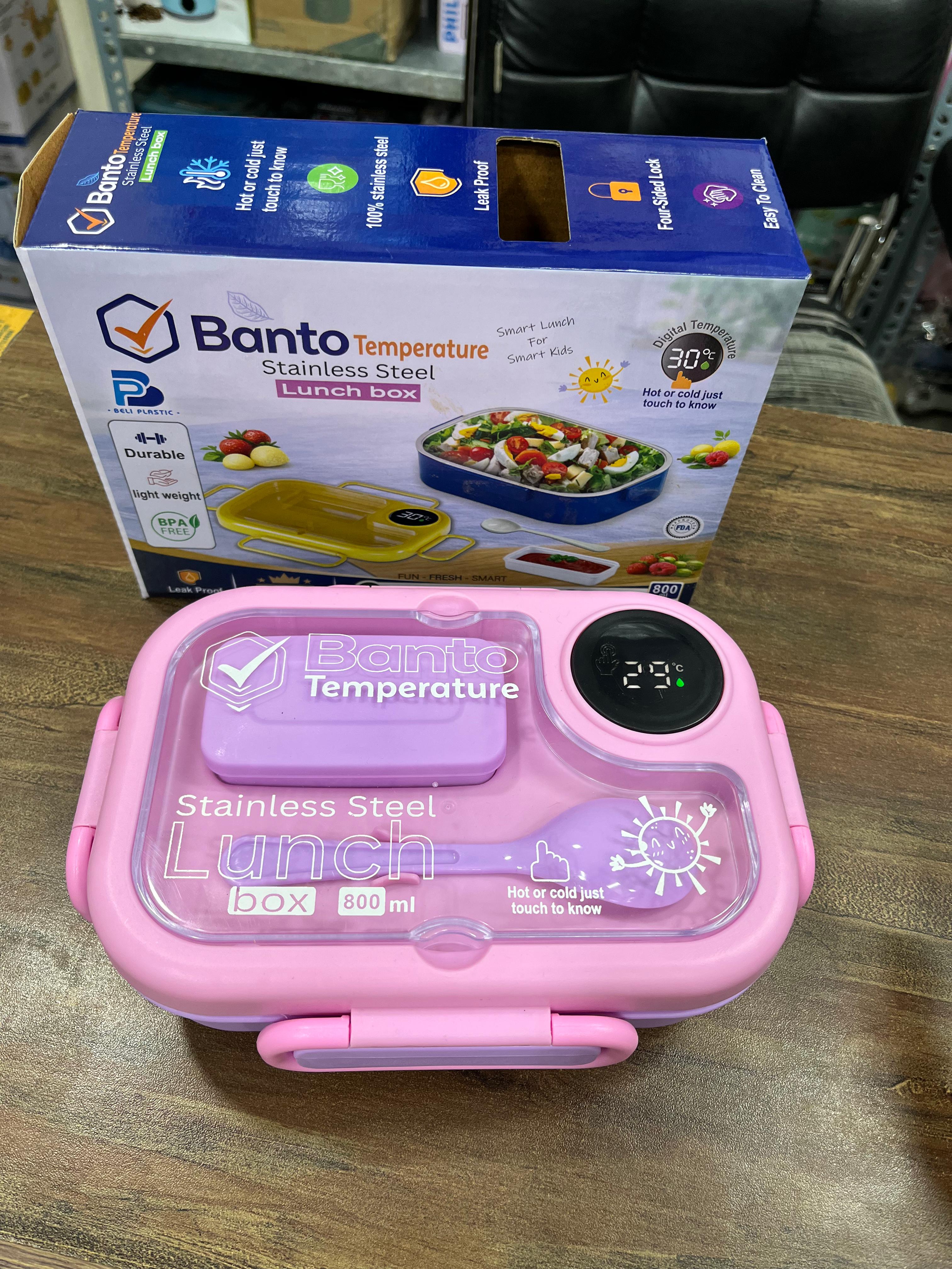 Banto Temperature Stainless Steel Lunch Box 800ml (Hot & Cold)