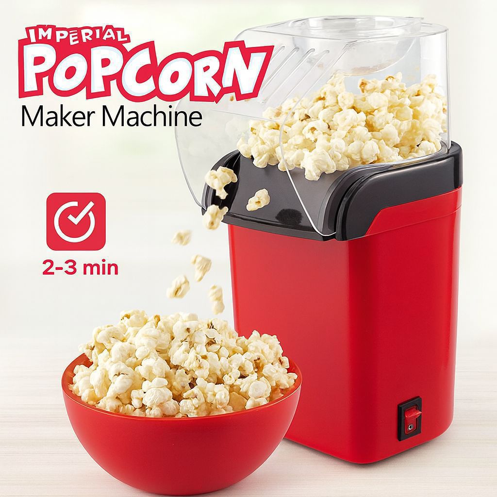 Electric Hot Air Popcorn Maker Machine