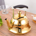 Luxury Golden Mirror-Finish Stainless Steel Tea Kettle
