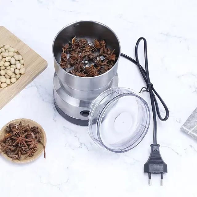 Multi-Purpose Stainless Steel RAF Electric Grinder 4 Blades For Spices, Masala Grinding, Coffee Beans Machine