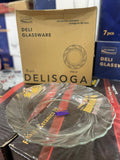 Deli Glassware Premium Clear Glass Plates Set - 6 Pieces