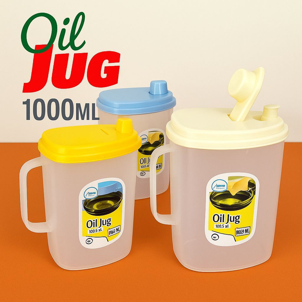 Plastic Oil Jug (1000ml) 1pc