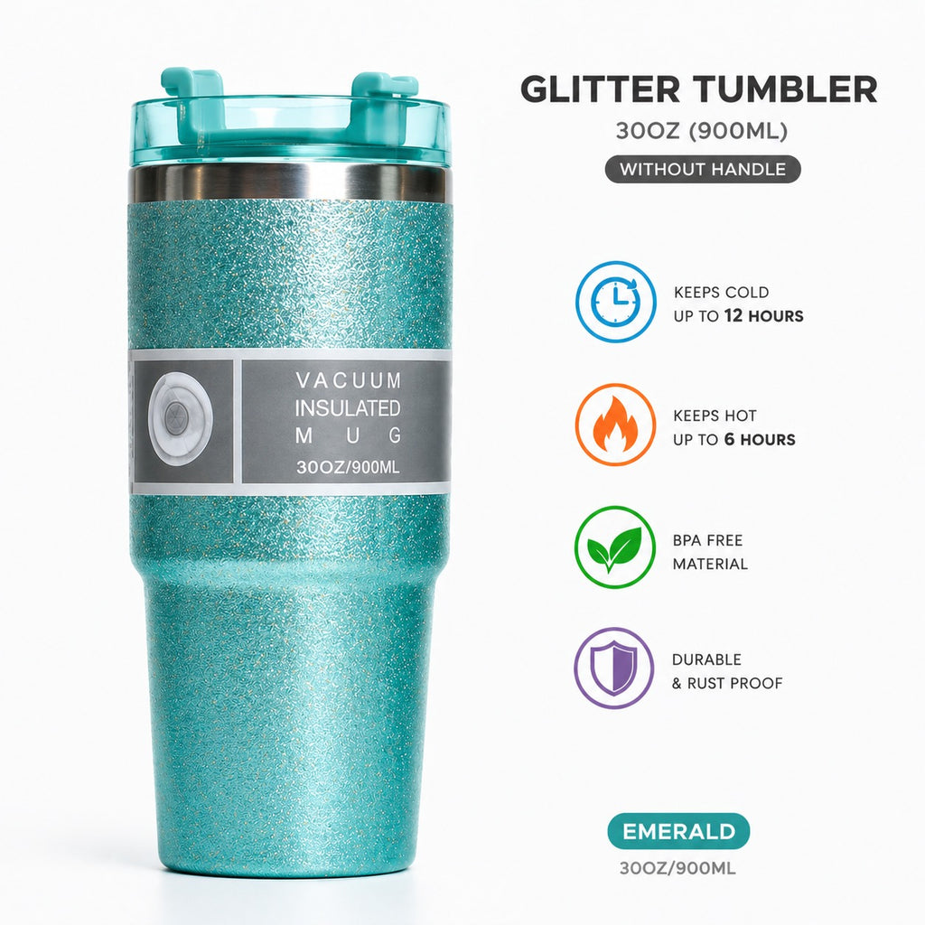 Glitter Vacuum Insulated Tumbler