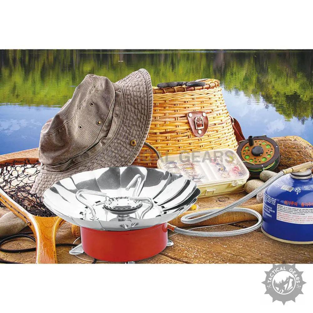 Portable Windproof Outdoor Camping Stove with Carry Bag