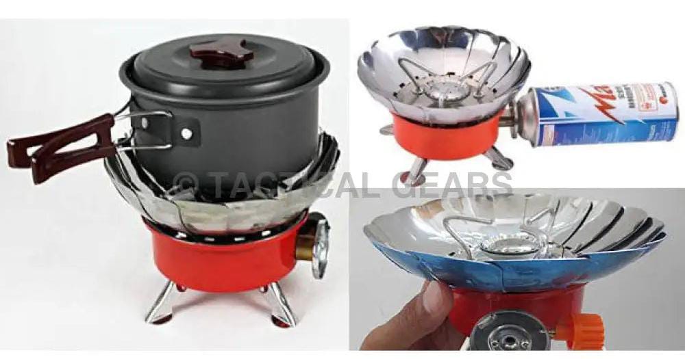 Portable Windproof Outdoor Camping Stove with Carry Bag