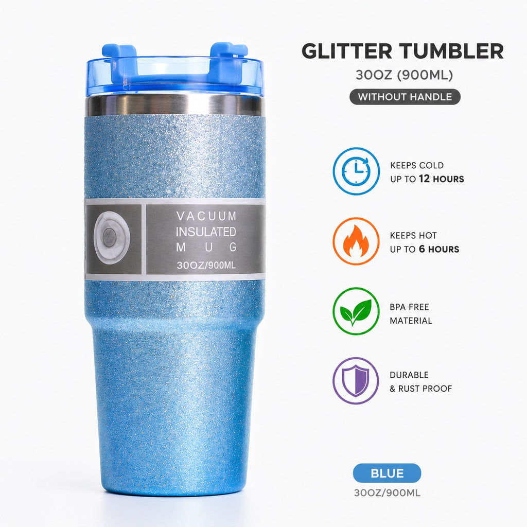 Glitter Vacuum Insulated Tumbler